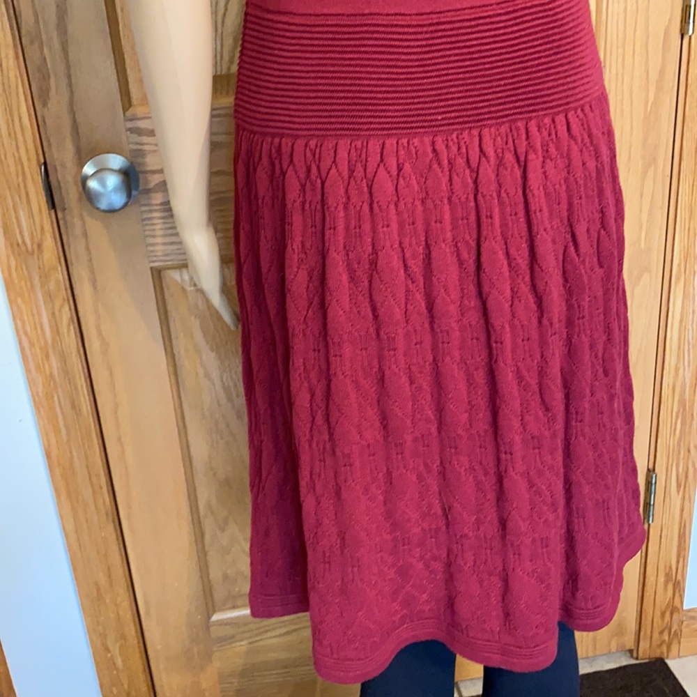 Just...Taylor Burgundy Knit Dress, M - Picture 6 of 10